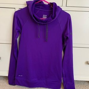 Nike Pro purple hoodie